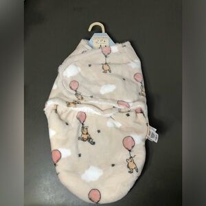 Vintage Style A.A. Milne Winnie the Pooh Baby Swaddle Red Balloons NWT